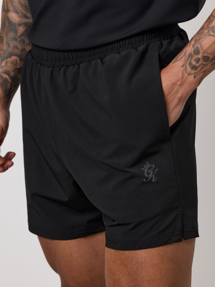Gym King Black Victory Performance 5" Shorts - Image 4 of 4 Gym King Black Victory Performance 5" Shorts - Image 4 of 4