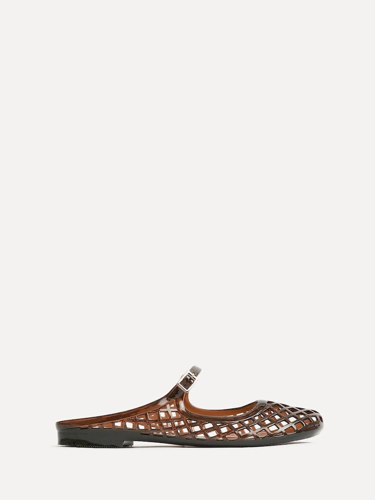 Linzi Brown Mirage Jelly Slip On Sandals - Image 2 of 6 Linzi Brown Mirage Jelly Slip On Sandals - Image 2 of 6