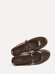 Linzi Brown Mirage Jelly Slip On Sandals - Image 5 of 6