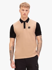 Luke 1977 Brown Saddleworth Black Polo Shirt - Image 1 of 6