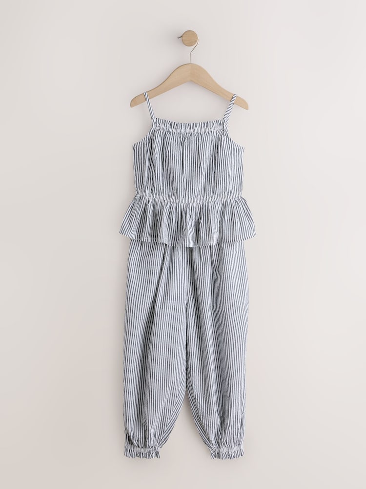 Navy Stripe Vest & Trousers Set (3-16yrs) - Image 1 of 4