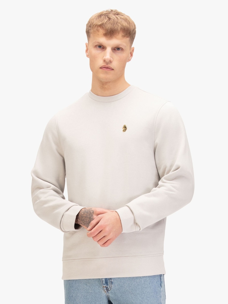 Luke 1977 Ice Grey London 1000  Sweatshirt - Image 1 of 6