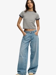 Superdry Grey Athletic Essentials Layered Top - Image 4 of 5