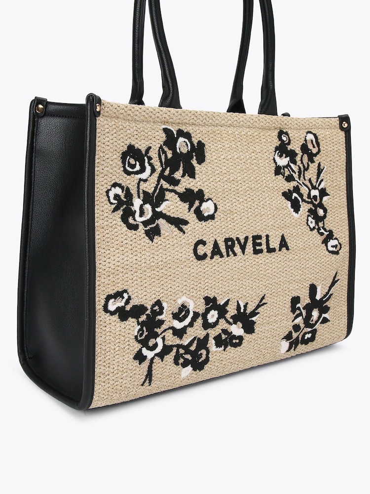 أسود - حقيبة نسائية كبيرة Sorrento Chuck In من Carvela - Image 2 of 4