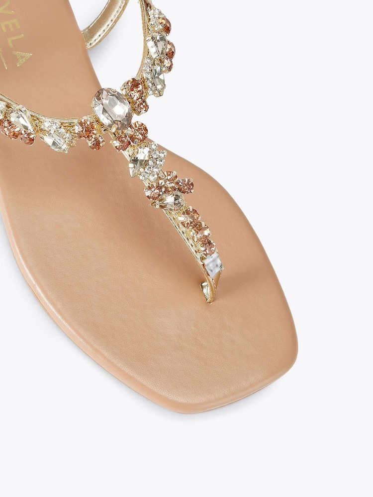 Carvela Gold Alta Sandals - Image 4 of 4