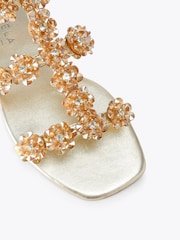 Carvela Gold Organza Sandals - Image 5 of 5