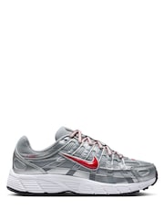 Nike Grey Silver White Youth P6000 Trainers - Image 1 of 7