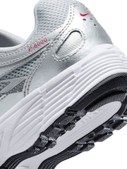 Nike Grey Silver White Youth P6000 Trainers - Image 7 of 7