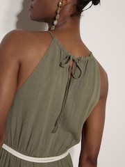 Apricot Green Wide-Leg Jumpsuit - Image 5 of 5
