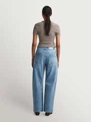 Free People Blue Minimalist Moxie Boyfriend Jeans - Image 3 of 6