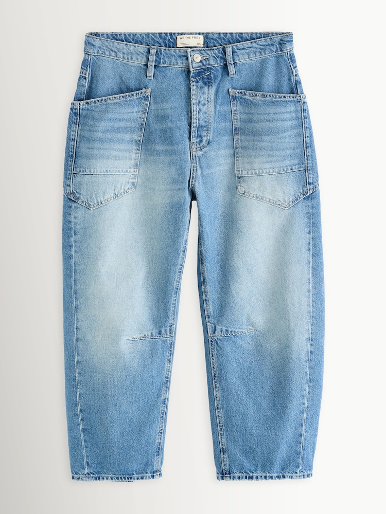 Free People Blue Minimalist Moxie Boyfriend Jeans - Image 6 of 6 Free People Blue Minimalist Moxie Boyfriend Jeans - Image 6 of 6