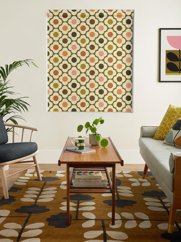 Orla Kiely Multi Autumn Spot Flower Made to Measure Blinds - Image 2 of 6