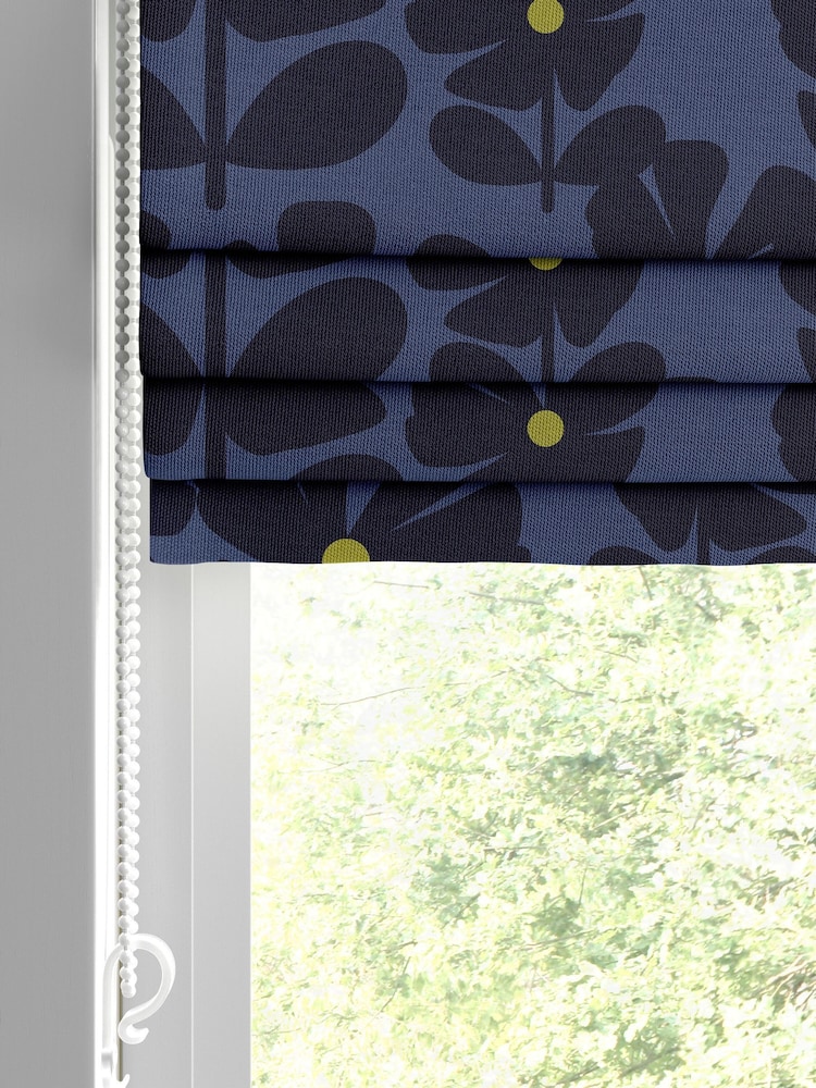 Orla Kiely Indigo Wildflower Made to Measure Blinds - Image 2 of 6