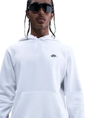 Nike White Club Pull Over Hoodie - Image 3 of 7