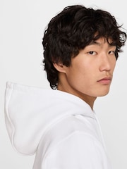 Nike White Club Pull Over Hoodie - Image 6 of 7