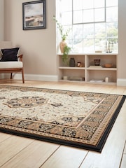 Think Rugs Black Heritage 4400 Traditional Rug - Image 2 of 3