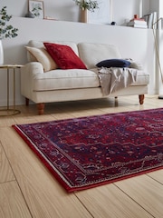 Think Rugs Red Dubai 62101 Traditional Rug - Image 2 of 6