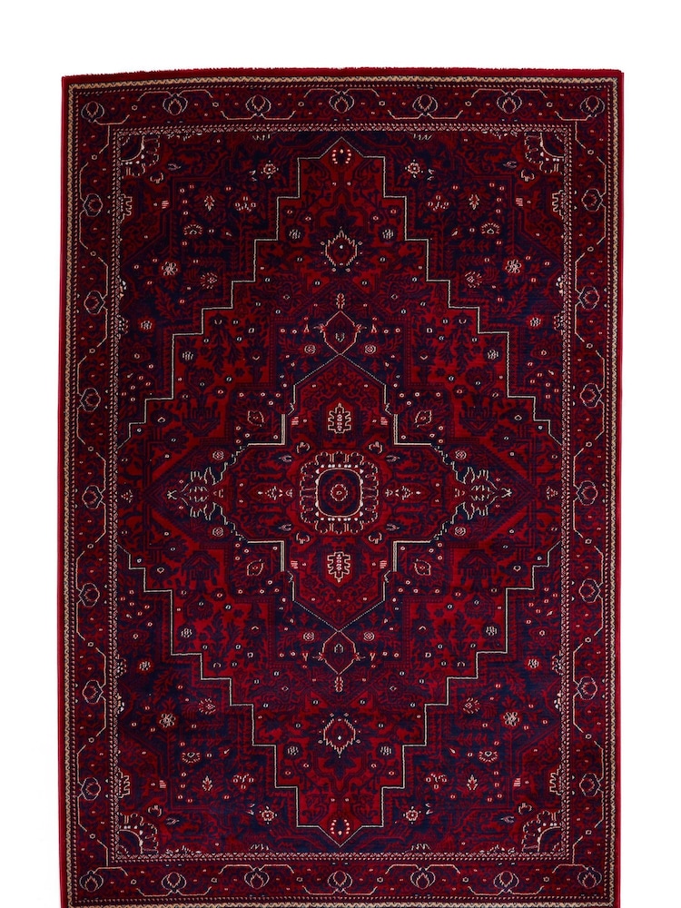 Think Rugs Red Dubai 62101 Traditional Rug - Image 6 of 6 Think Rugs Red Dubai 62101 Traditional Rug - Image 6 of 6