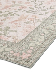 Think Rugs Green Versailles H1423 Floral Rug - Image 5 of 6
