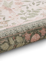 Think Rugs Green Versailles H1423 Floral Rug - Image 6 of 6