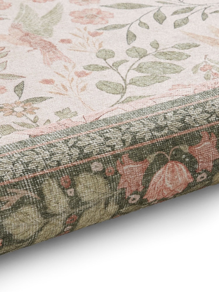 Think Rugs Green Versailles H1423 Floral Rug - Image 6 of 6 Think Rugs Green Versailles H1423 Floral Rug - Image 6 of 6