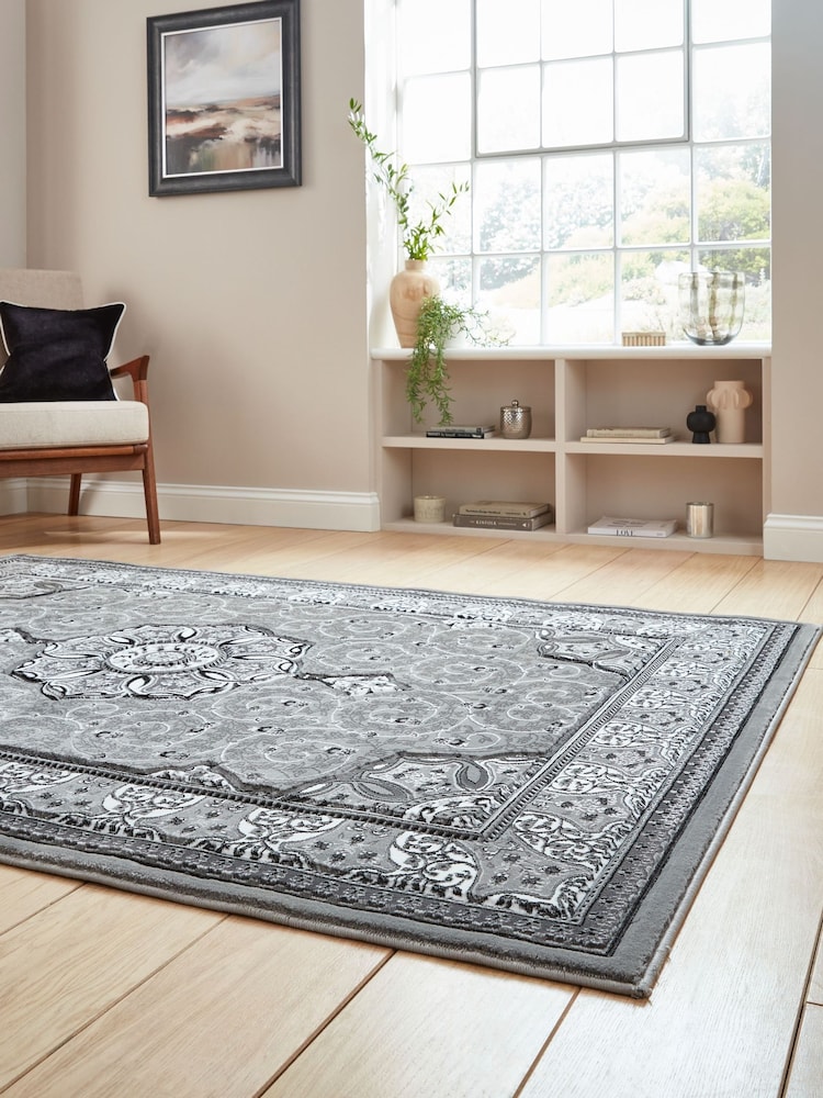 Think Rugs Silver Heritage 4400 Traditional Rug - Image 2 of 3