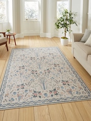Think Rugs Beige Versailles H1373 Floral Rug - Image 1 of 6