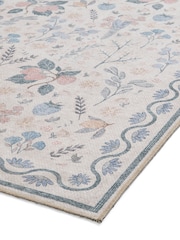 Think Rugs Beige Versailles H1373 Floral Rug - Image 4 of 6
