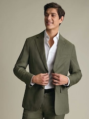 Charles Tyrwhitt Green Linen Suit Jacket - Image 1 of 10