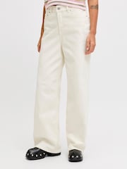 JJXX White Tokyo High Rise Wide Leg Denim Jeans - Image 1 of 7