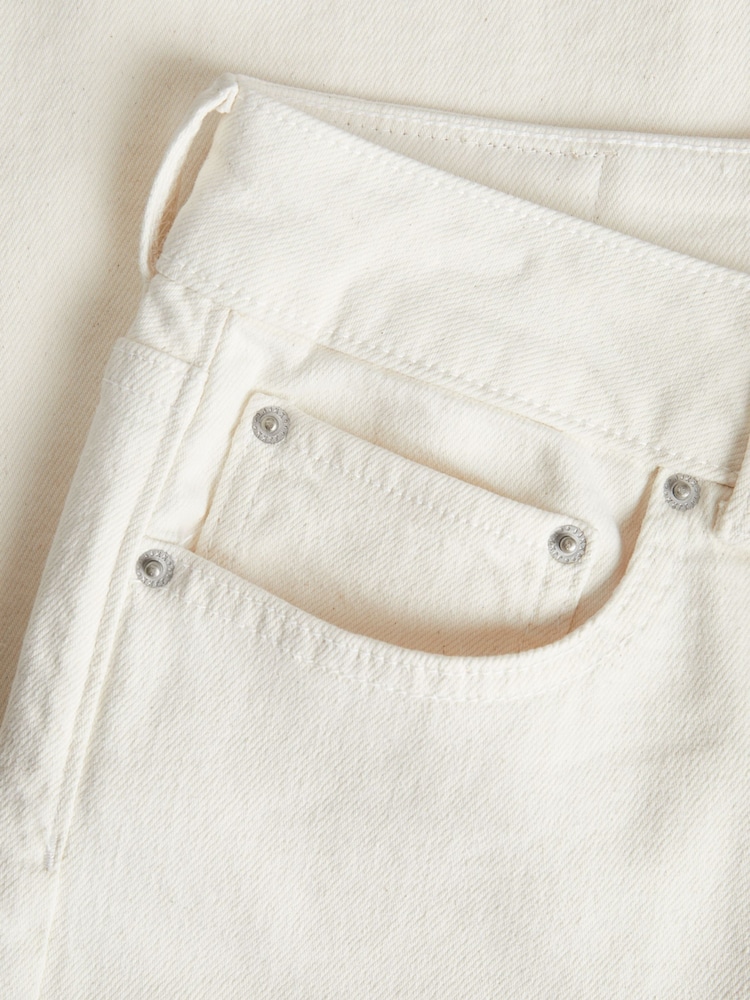 JJXX White Tokyo High Rise Wide Leg Denim Jeans - Image 7 of 7