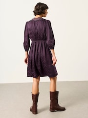 FatFace Libby Purple Polka Dress - Image 2 of 6
