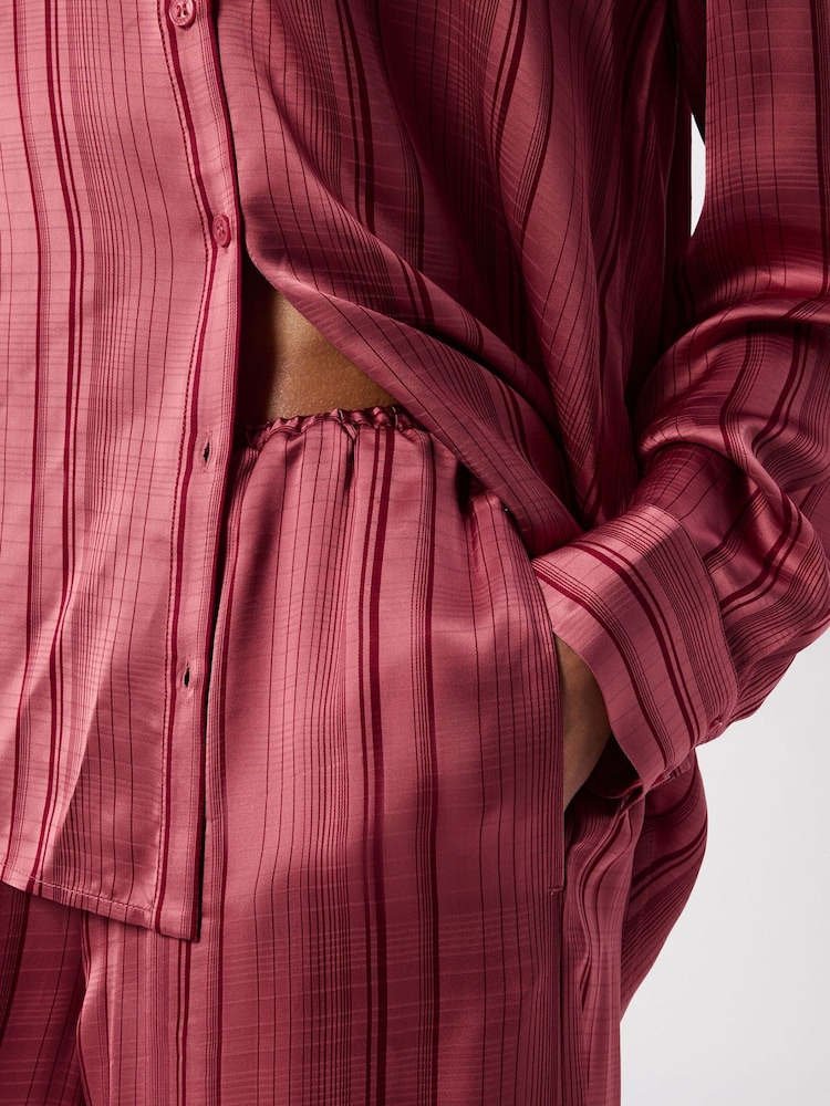 Whistles Pink Stripe Satin Trousers - Image 4 of 4 Whistles Pink Stripe Satin Trousers - Image 4 of 4