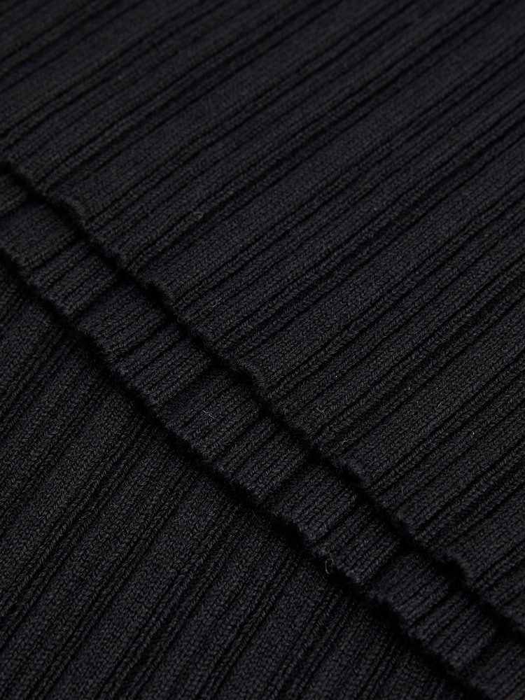 JJXX Black JJXX Short Sleeve Knit Polo Shirt - Image 7 of 7