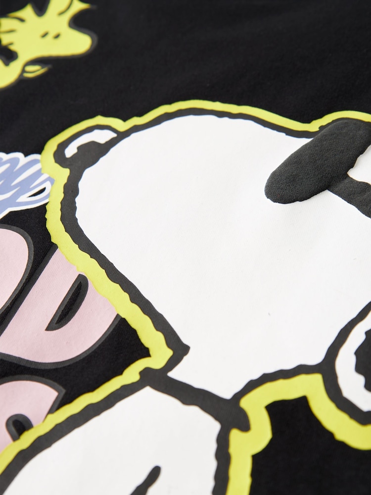 Name It Black Snoopy Boxy Graphic T-Shirt - Image 4 of 4