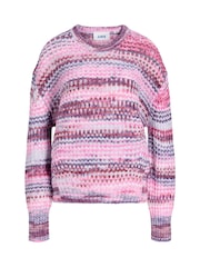 JJXX Purple Crew Neck Space Dye Knit Jumper - Image 4 of 7