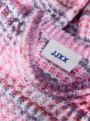 JJXX Purple Crew Neck Space Dye Knit Jumper - Image 7 of 7