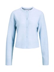 JJXX Blue Baby Crew Neck Knit Cardigan - Image 4 of 7