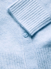 JJXX Blue Baby Crew Neck Knit Cardigan - Image 7 of 7