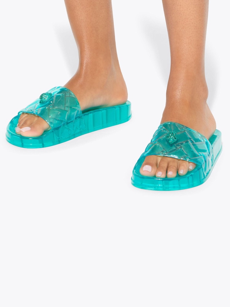 Kurt Geiger London Blue Meena Jelly Sandals - Image 1 of 5