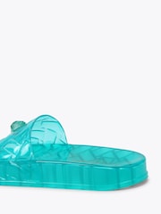 Kurt Geiger London Blue Meena Jelly Sandals - Image 4 of 5