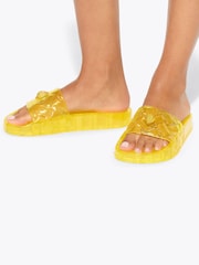 Kurt Geiger London Yellow Meena Jelly Sandals - Image 2 of 5