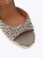 Kurt Geiger London Cream Espadrille Wedge Sandals - Image 3 of 4