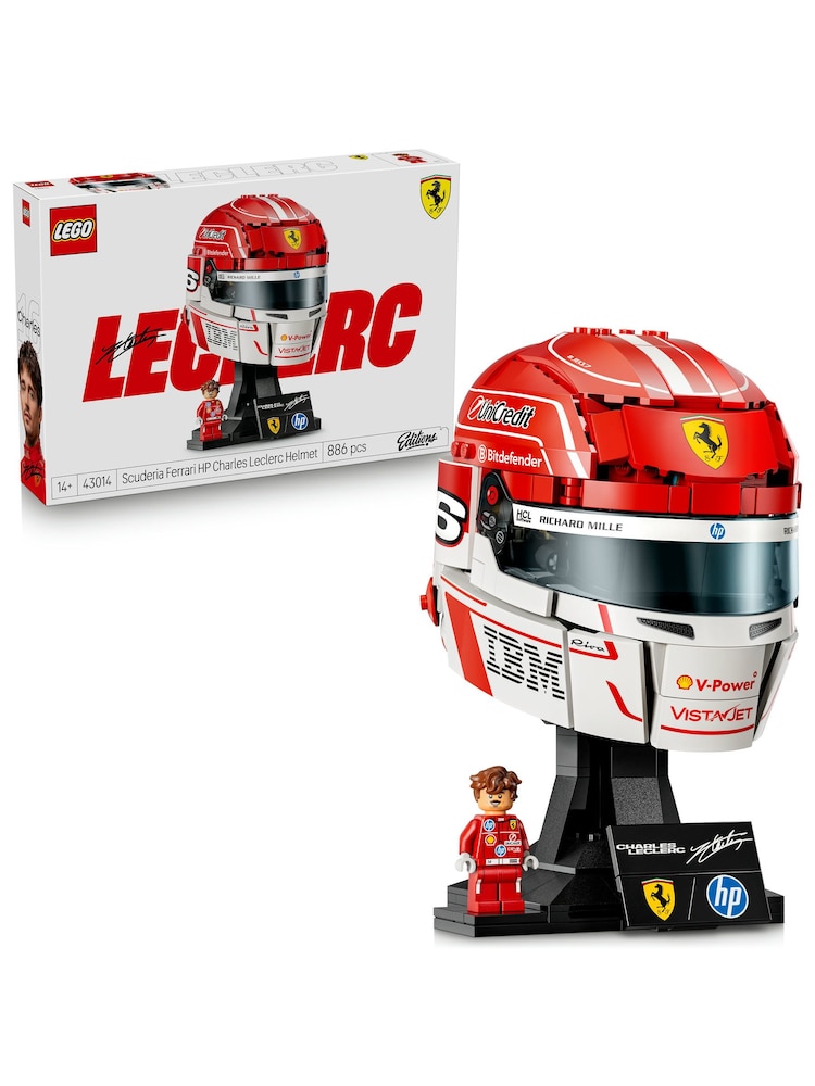 LEGO Editions Scuderia Ferrari HP Charles Leclerc Helmet 43014 - Image 1 of 8 LEGO Editions Scuderia Ferrari HP Charles Leclerc Helmet 43014 - Image 1 of 8