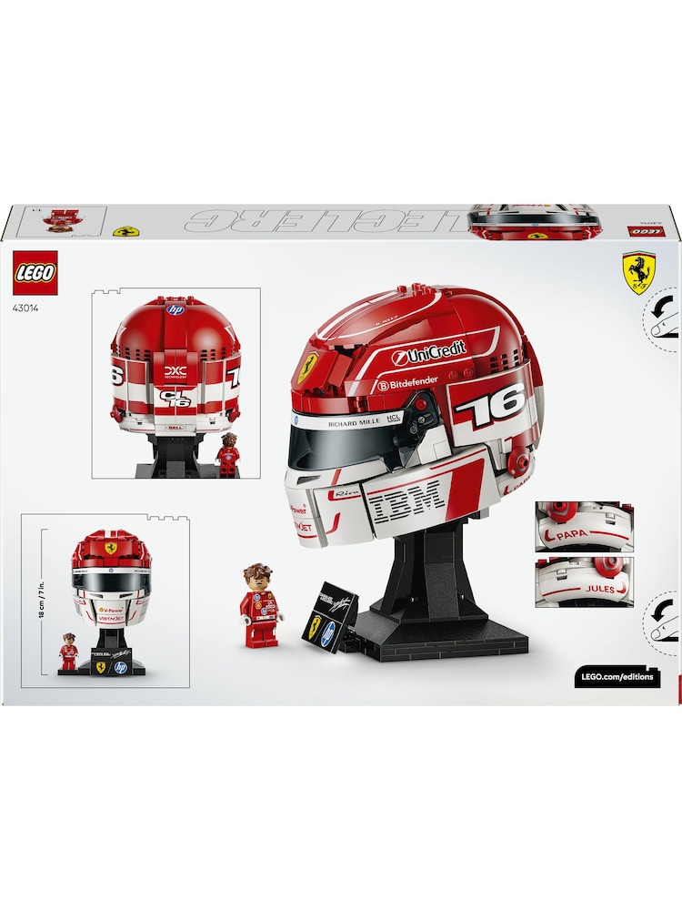 LEGO Editions Scuderia Ferrari HP Charles Leclerc Helmet 43014 - Image 8 of 8 LEGO Editions Scuderia Ferrari HP Charles Leclerc Helmet 43014 - Image 8 of 8