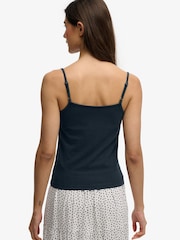 Superdry Blue Athletic Essentials Gathered Cami Top - Image 2 of 8