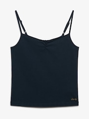Superdry Blue Athletic Essentials Gathered Cami Top - Image 6 of 8