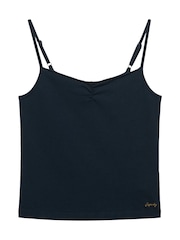 Superdry Blue Athletic Essentials Gathered Cami Top - Image 7 of 8
