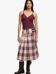 Superdry גופייה עם צווארון וי ועיטור, קולקציית Athletic Essentials - תמונה 5 מתוך 5