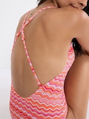 Triumph Orange Mix & Match Summer Padded Non-wired One-piece Swimsuit - Image 4 of 5